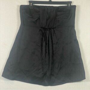 Banana Republic Black Strapless 100% Silk Top New With Tags Size 10
